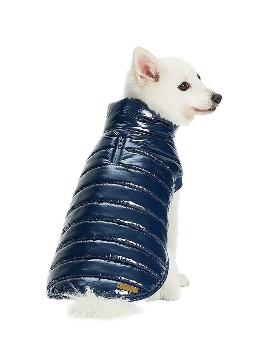 Blueberry Dog All-Weather Quilted Windproof Glossy Puffer Jacket, 12 inches, NWT